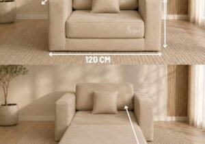 Sillón cama cubo 1 plaza